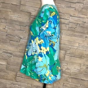 croft & barrow Tops - Croft & Barrow blue and green floral t-shirt croft & barrow Tops - Croft & Barrow blue and green floral t-shirt